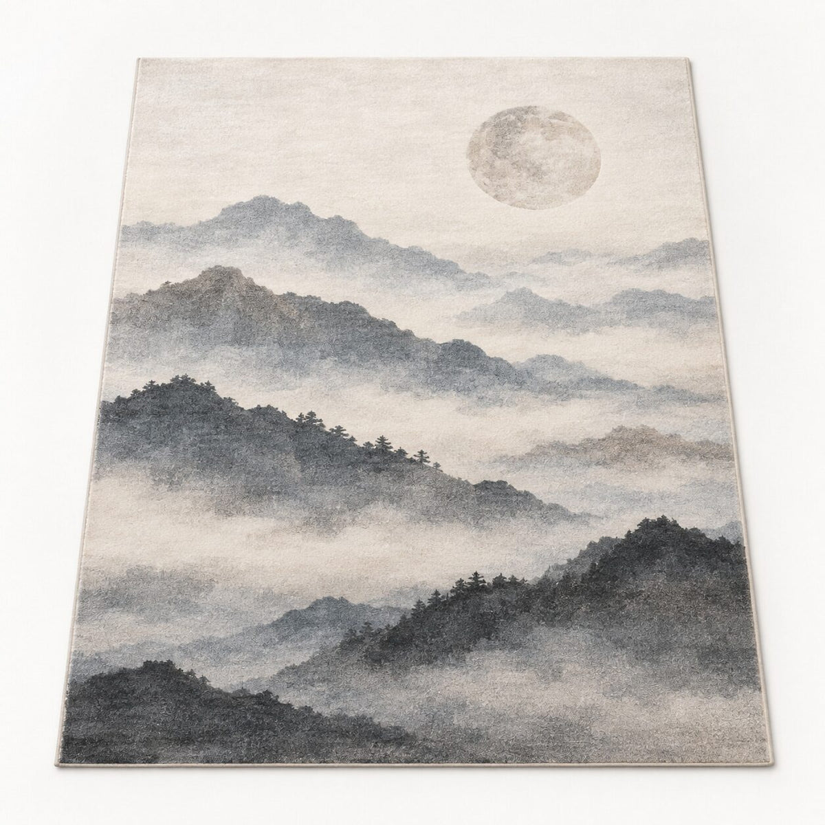 Moonlit Ridge Chinese-Inspired Area Rug