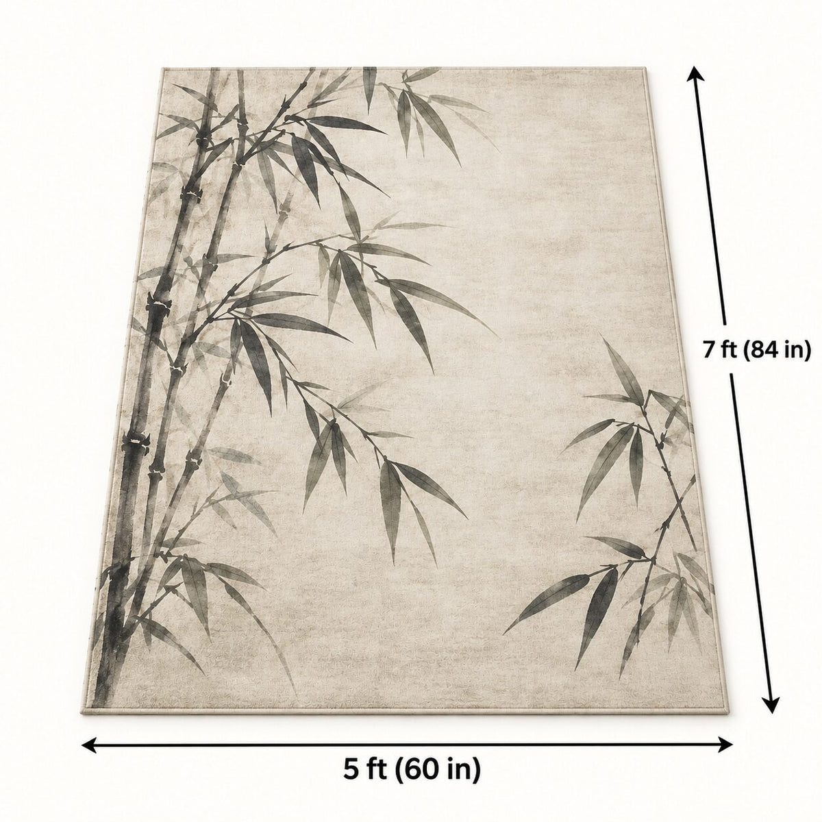 Bamboo Whisper Chinese-Inspired Area Rug