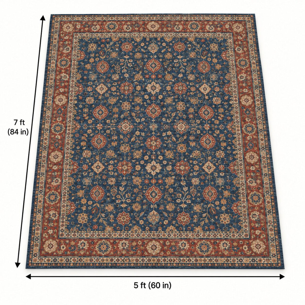 Cobalt Caravan Chinese-Inspired Area Rug