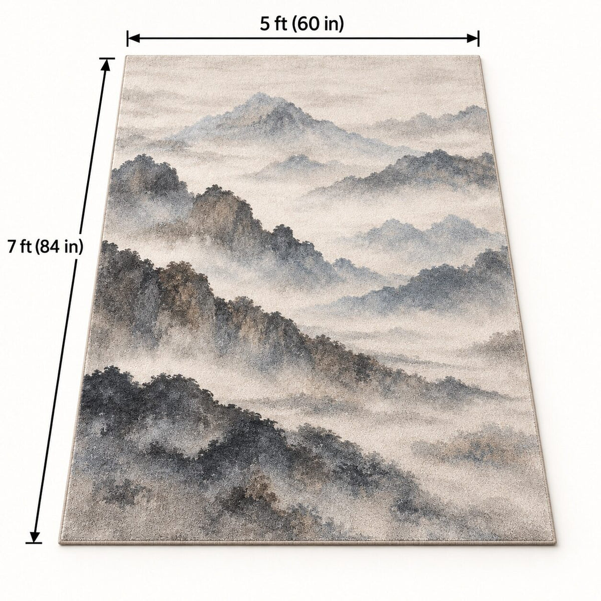 Mountain Veil Chinese-Inspired Area Rug