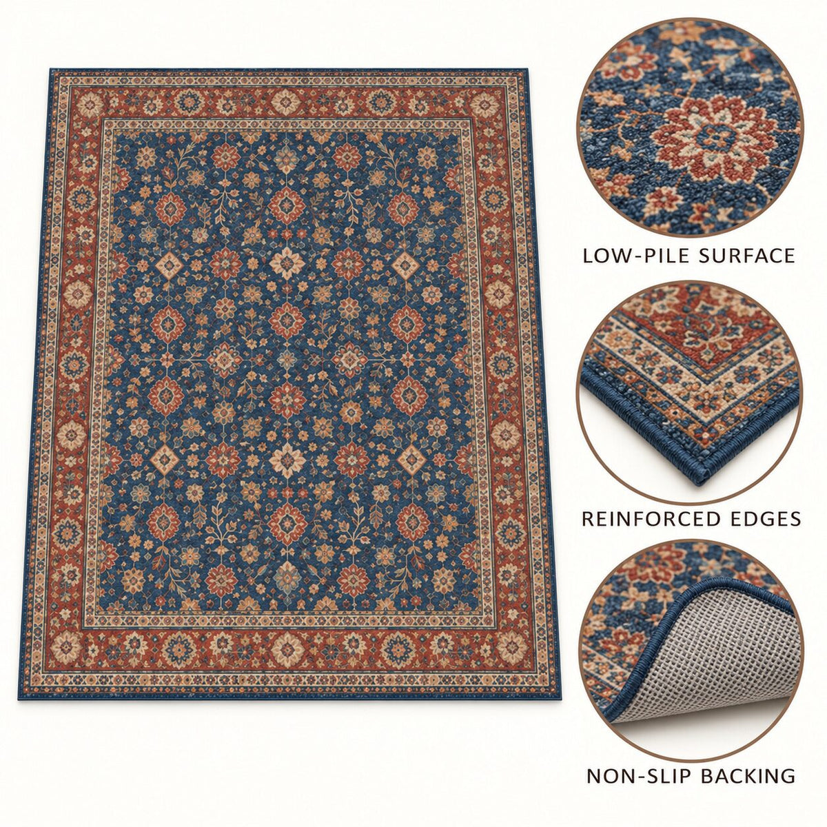 Cobalt Caravan Chinese-Inspired Area Rug