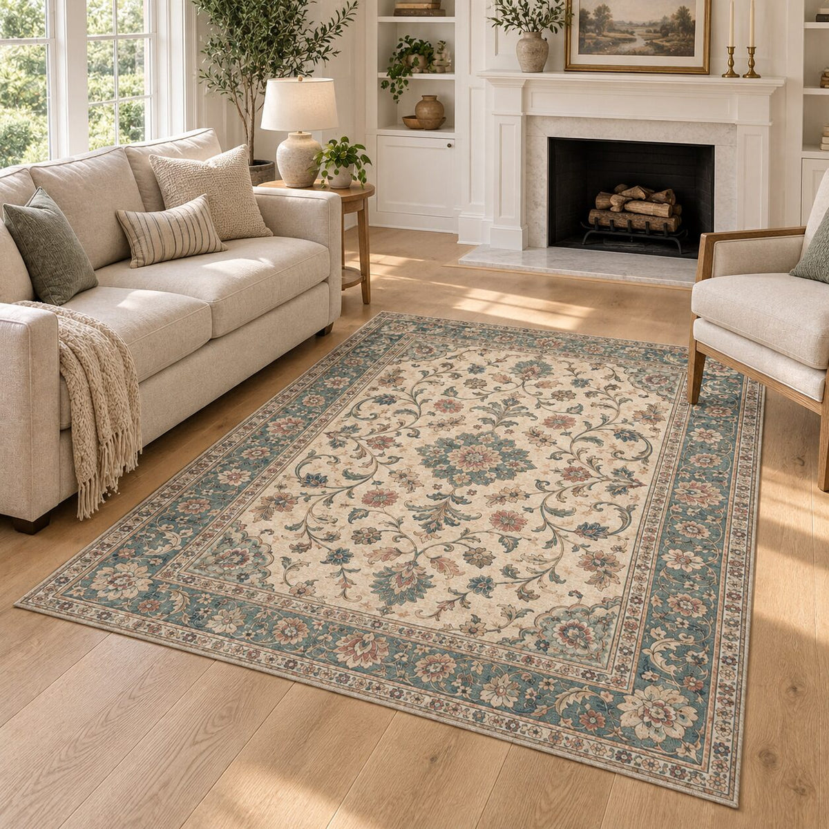 Antique Garden Chinese-Inspired Area Rug