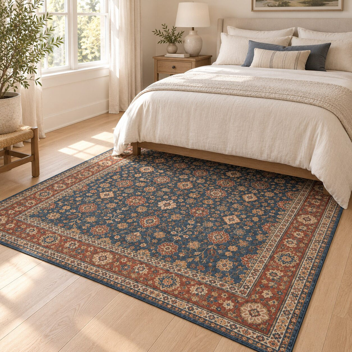 Cobalt Caravan Chinese-Inspired Area Rug
