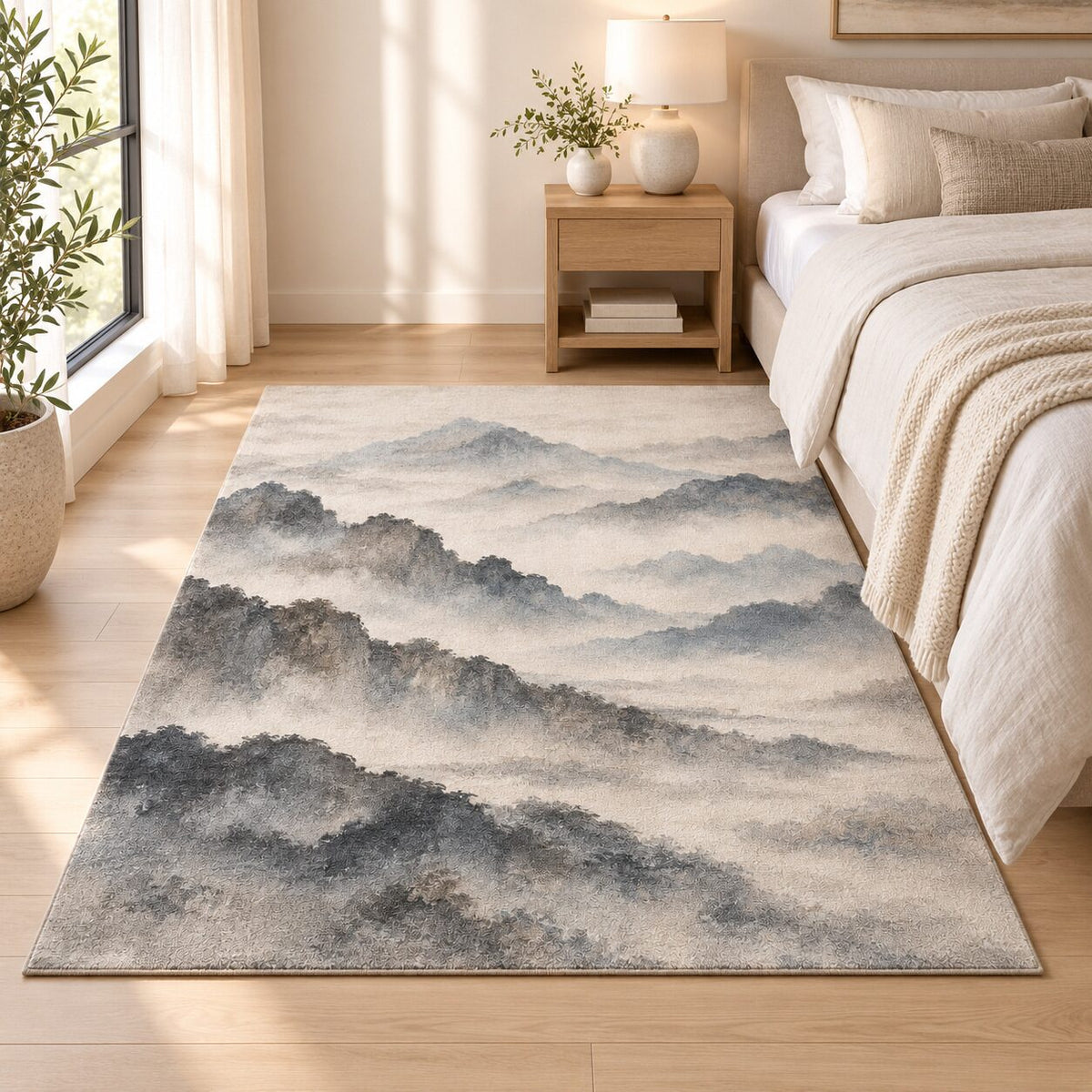 Mountain Veil Chinese-Inspired Area Rug